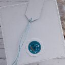 Kartka z okazji narodzin chłopca z misiem, personalizacja