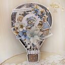 Kartka balonik, prezent na urodziny roczek chrzest "Jolly Season" GOTOWA