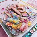 Ręcznie robiona kartka okolicznościowa w stylu scrapbooking