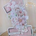 Urodzinowa kartka cyferka, prezent na roczek "Baby Unicorn" GOTOWA