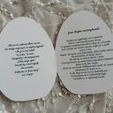 Kartka wielkanocna - pisanka z krzyżem