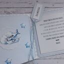 Kartka z okazji narodzin chłopca z misiem, personalizacja