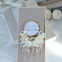 Elegancka kartka w pudełku na złote gody - prezent na 50-lecie ślubu