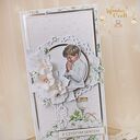 Kartka komunijna, Pamiątka Pierwszej Komunii, prezent "Bright 1" GOTOWA