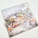 zielone scrapbooking kartki kartka dla miłośnika gór z motywem , idealna