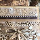 Kartka bożonarodzeniowa handmade w stylu eco z efektem 3D