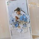 Kartka komunijna pamiątka pierwszej komunii świętej "Sapphire2" GOTOWA