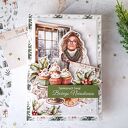 scrapbooking kartki pomysł na prezent hand made kartka świąteczna z zielonym napisem