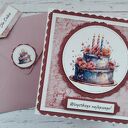 Kartka urodzinowa z tortem 2, dla kobiety