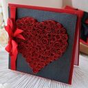 Elegancka kartka na rocznicę i Walentynki - serce 3D, w pudełku, personalizacja