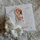 Exploding box różowy - podziękowanie dla Chrzestnych