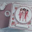 Kartka na wieczór panieński w różu, personalizacja