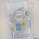 Kartka komunijna, Pamiątka Pierwszej Komunii, prezent "Sapphire2" GOTOWA