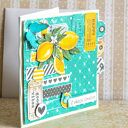Ręcznie robiona kartka scrapbooking na wyjątkową okazję