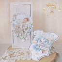 Kartka body na chrzest, roczek, narodziny "Cherished Memories" GOTOWA