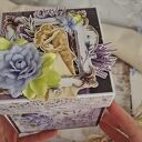 Elegancka kartka ślubna Exploding Box (scrapbooking)