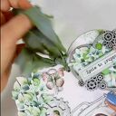 Dekor z trybikami, prezent na ślub / rocznicę, urodziny, zamiast kartki