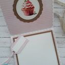 Kartka imieninowa z piwoniami w słoiku