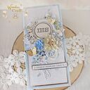 Kartka komunijna, Pamiątka Pierwszej Komunii, prezent "Sapphire2"