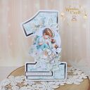 Urodzinowa kartka cyferka, prezent na roczek "Sweetheart1" GOTOWA