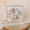 Kartka komunijna, Pamiątka Pierwszej Komunii, prezent "Rose Wine 2" GOTOWA