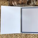 Niebieska kartka urodzinowa lub imieninowa handmade