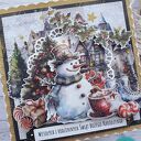 Kartka świąteczna z bałwankiem 2