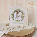 Kartka komunijna do koperty, Pamiątka Komunii, prezent "RoseWine4" GOTOWA