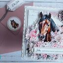 Kartka urodzinowa dla miłośniczki koni 2, personalizacja
