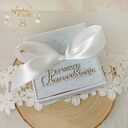 Exploding box komunijny „LovelyBlue 2” gotowy do personalizacji