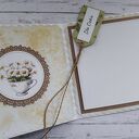 Kartka imieninowa (lub na inną okazję) z bukietem róż i stokrotek