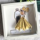 Wyjątkowy prezent na rocznicę ślubu - ramka 3d z miejscem na banknoty