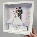 Personalizowana ramka ślubna 3D z miejscem na gotówkę