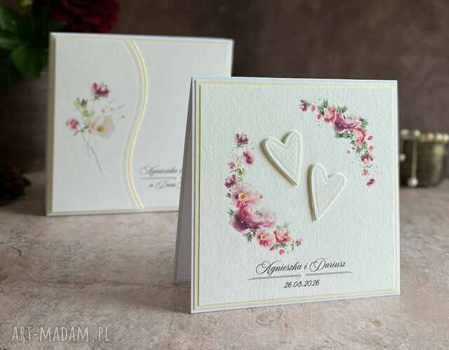 Kartka ślubna z pudełkiem i kopertą, WP 34