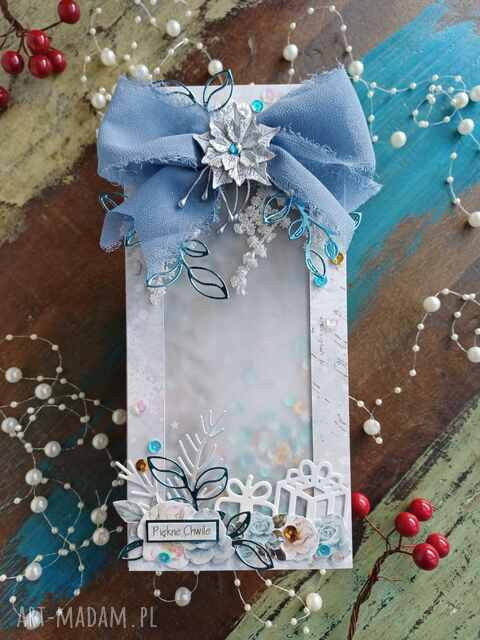 Kartka shaker - zimowa