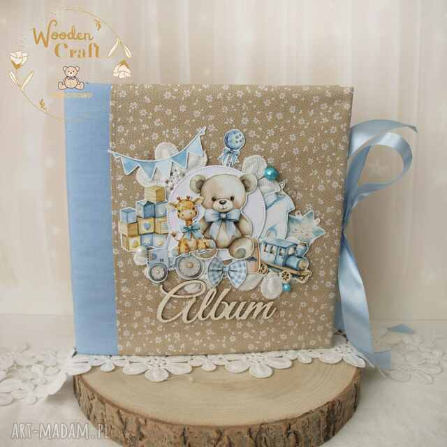 Album dziecięcy na chrzest, roczek, narodziny "Boy's Little World"GOTOWY