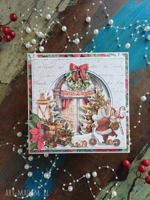 Kartka świateczna - z miejscem na bon podarunkowy