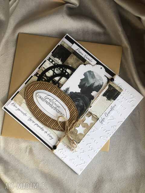 Gratulacje! promocja oficerska! Kartka z kopertą