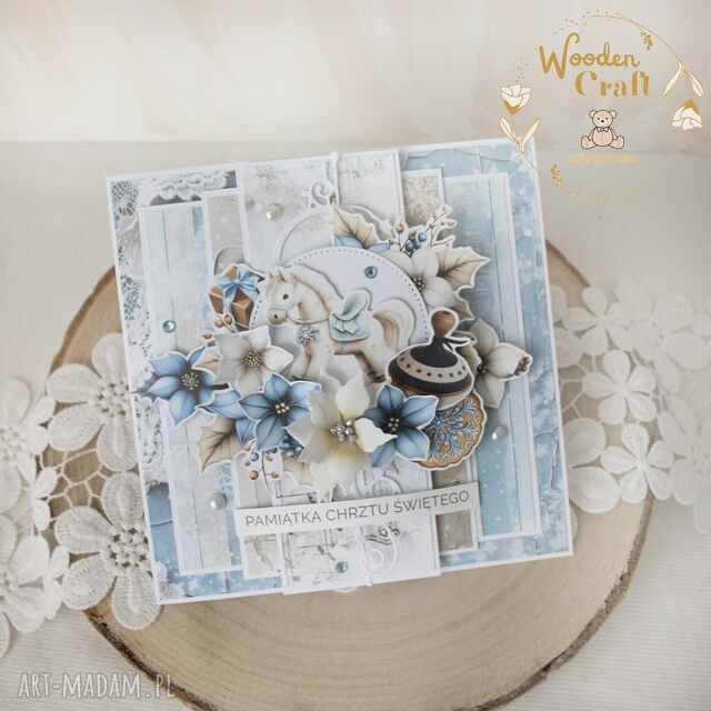 Kartka na chrzest święty, pamiątka chrztu "JolySeason2"GOTOWA