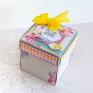 Mały Koziołek 18 urodziny scrapbooking kartki exploding box - dla ciebie - wszystkiego najlepszego! Niej