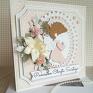 handmade scrapbooking kartka w pudełku chrzest święty uroczystość