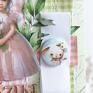 scrapbooking dla dziewczynki - W dniu Urodzin (2 ) Ręcznie zrobione elegancka kartka urodzinowa