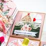 scrapbooking kartki wspaniały exploding box w stylu romantycznym wyjątkowej kobiety dziewczynka dla niej