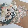 brązowe scrapbooking kartki imieniny urodzinowo/imieninowa