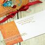 ślub kopertówka - spice orange (k18) scrapbooking kartki ślubna