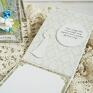 białe scrapbooking kartka pamiątka i komunii św dla dziewczynki