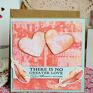 kartka brązowe - there is no greater love than ours rocznica scrapbooking