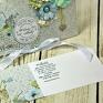 Shiraja handmade ślub kartka ślubna - wiosenne przebudzenie kopertówka scrapbooking