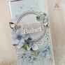 niebieskie urodzinowa "forgetmenot 2" kartka dla babci scrapbooking dzień prezent