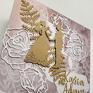 brązowe kartka na ślub tworzona ręcznie ma swoją magię i jest zupełnie inaczej scrapbooking prezent
